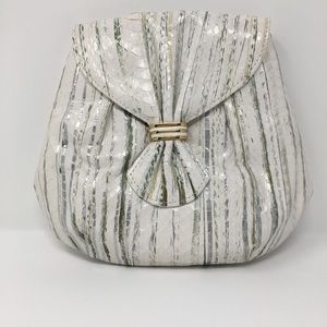Reptile clutch - white/ gray/ green